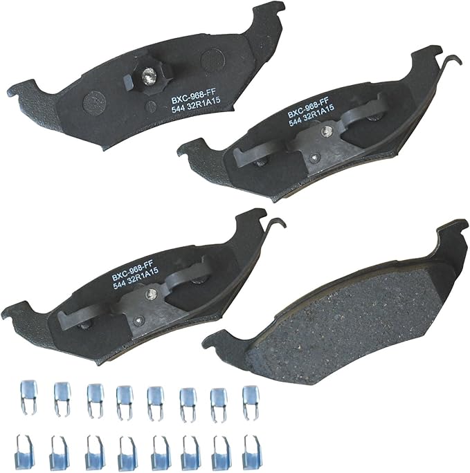 Bendix Premium SBC544 Ceramic Rear Brake Pads for Ford Crown Victoria 1995-1992, Grand Marquis 1995, Lincoln Town Car 1995-1991, Mercury Grand Marquis 1995-1992