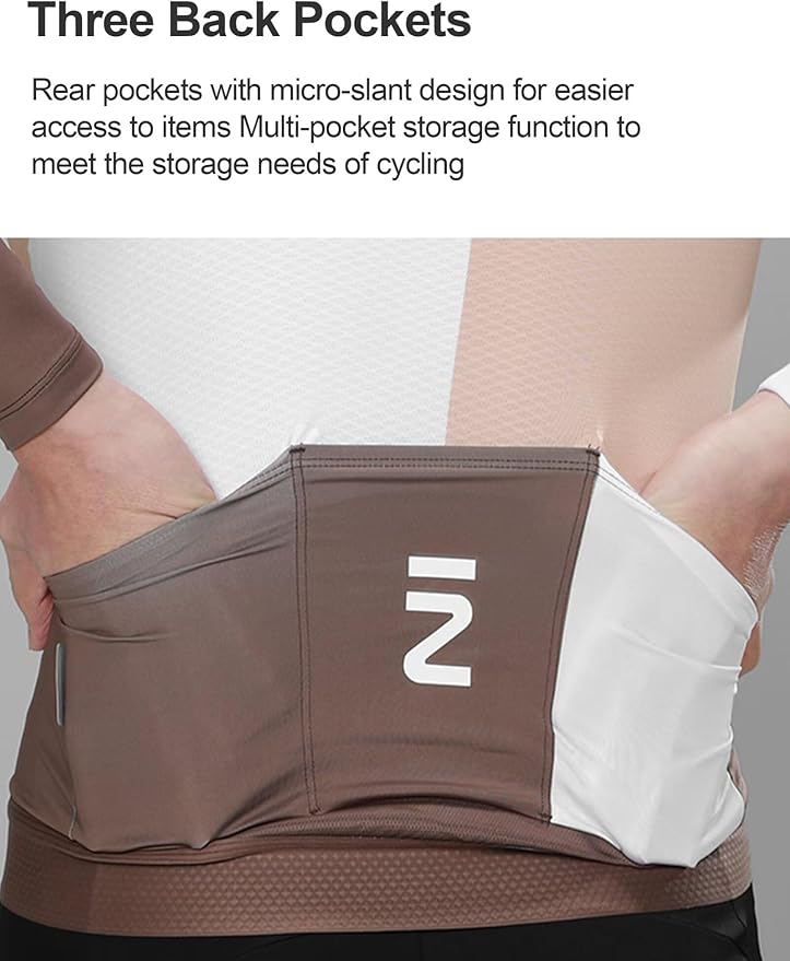 INBIKE Cycling Jersey Long Sleeve Breathable and Quick Dry with 3 Rear Pockets Biking Shirt for Men and Women