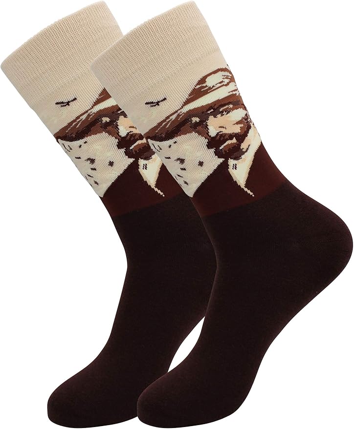 Real Sic Fun Socks for Men and Women - Cozy Cotton Dress Socks with Colorful Designs - Cool, Casual, Wacky Patterned