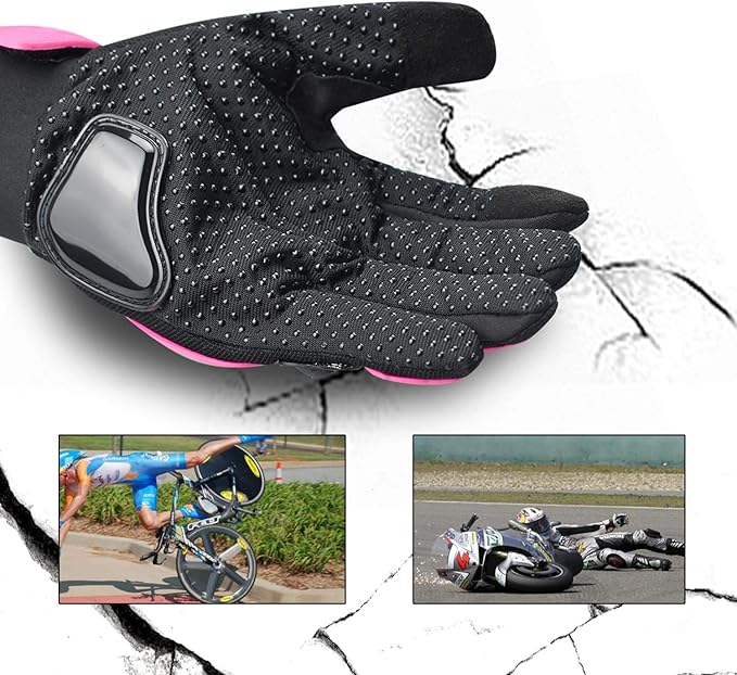 Motorcycle Gloves for Women Touch Screen Summer Motorbike Dirt Bike Full Finger Gloves Road Racing, Cycling, Climbing Motocross