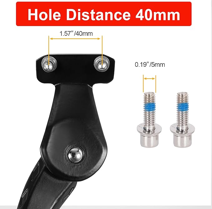 Bike Kickstand for Adult Bike, Adjustable Bicycle Kickstand for 24"-29" Bike, Kickstand for Kids Bike, Mountain Bike, Ebike