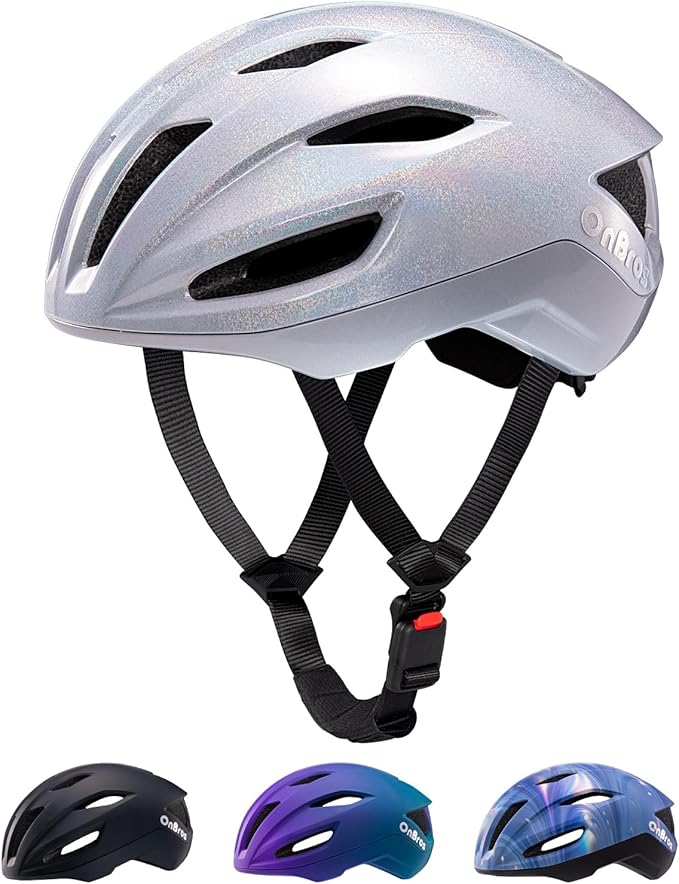 Adult Cycling Bike Helmet, OnBros Lightweight Unisex Bicycling Helmets for Men and Women, Adjustable Fit CPSC Certified Bicycle Helmet