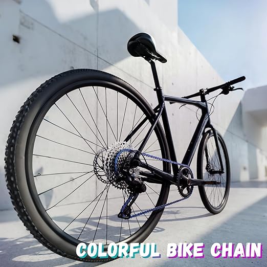 Rainbow 11 Speed Bike Chain, 1/2" x 11/128" 116 Links for Road Bike Mountain Bike (11 Speed Chain)
