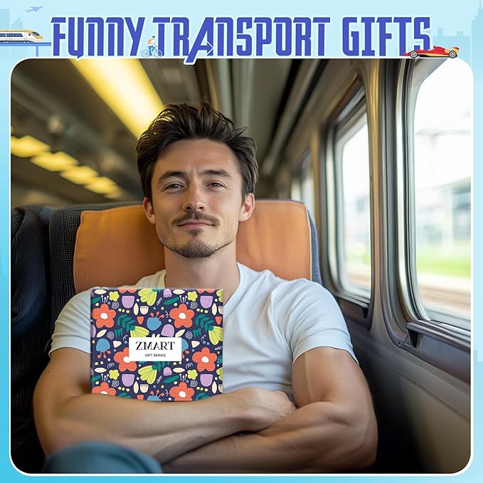 Zmart Funny Transportation Gifts - Race Car Train Motorcycle Tractor Bike Socks for Adult