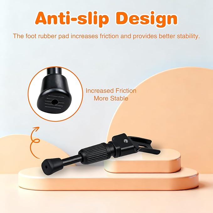 ZUKKA Bike Kickstand 16 Inch for Kids Bike Adjustable Aluminum Alloy Kickstand for Bicycles with Anti-Slip Pad for Kids Bike Universal Fit for Mountain Road Bikes