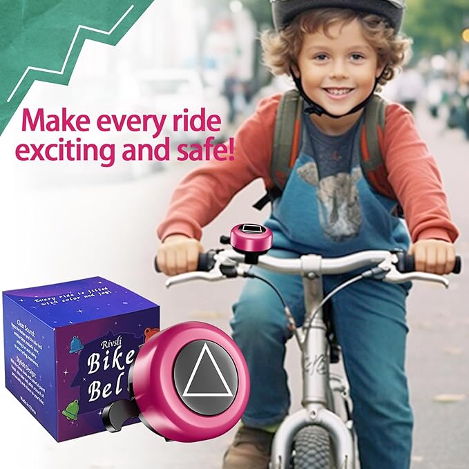 Bike Bell, Classic Bicycle Bell for Adults Kids, Loud Crisp Clear Sound Bicycle Bell for Adults Kids, Road Bike, Electric Bike, Cruiser Bike, Mountain Bike Bell Accessories