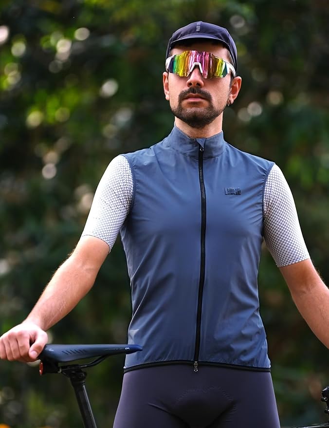 LAMEDA Cycling Jacket for Men Women, Windproof Lightweight Packable Cycling Windbreaker Bicycle Clothing Jacket