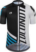 Coconut Ropamo CR Mens Cycling Jersey Short Sleeve Road Bike Shirt with 3+1 Zipper Pockets Breathable Quick Dry