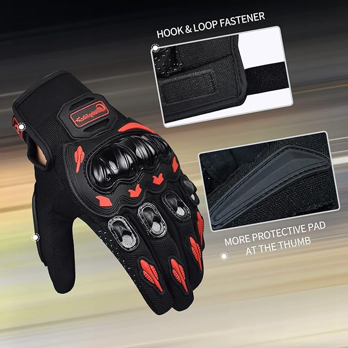 Motorcycle Gloves for Women Touch Screen Summer Motorbike Dirt Bike Full Finger Gloves Road Racing, Cycling, Climbing Motocross
