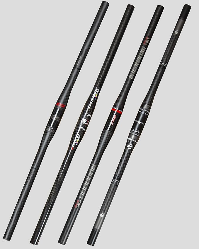 Carbon Handlebars, Mountain Bike Handlebars, Riser Bars 31.8mm 3K Matt Glossy 680mm 700mm 720mm 740mm 760mm MTB Handlebars for Mountain Bikes,Road Bike