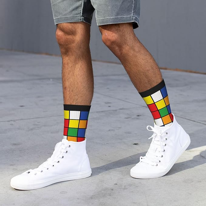 Crew Athletic Socks Funny Crazy Casual Sports Novelty Dress Socks for Women Men Running Hiking