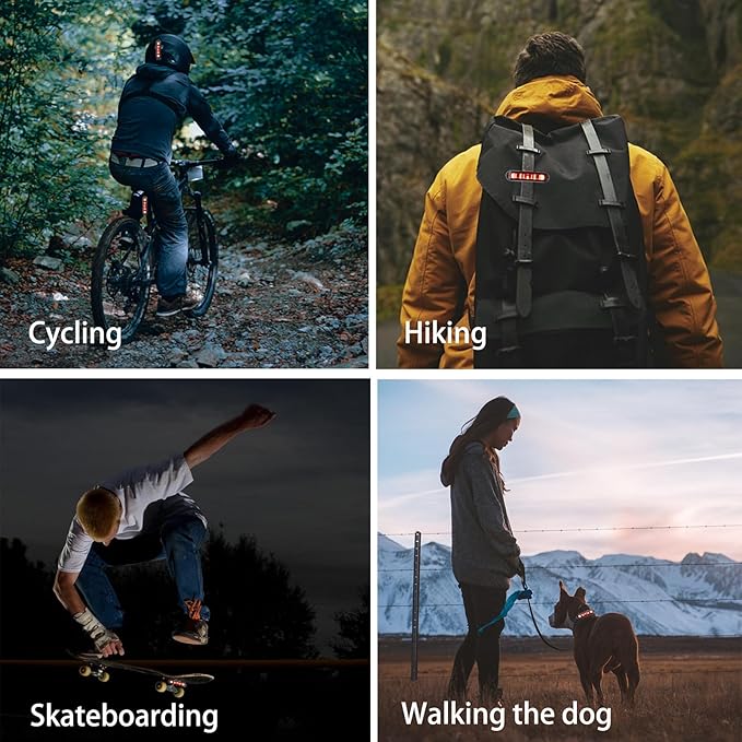 Bike Tail Light, Bicycle Rear Lights USB-C Rechargeable LED Cycling Safety Flashlight with 4 Light Mode for Road Mountain Night Riding & Adults Men Women