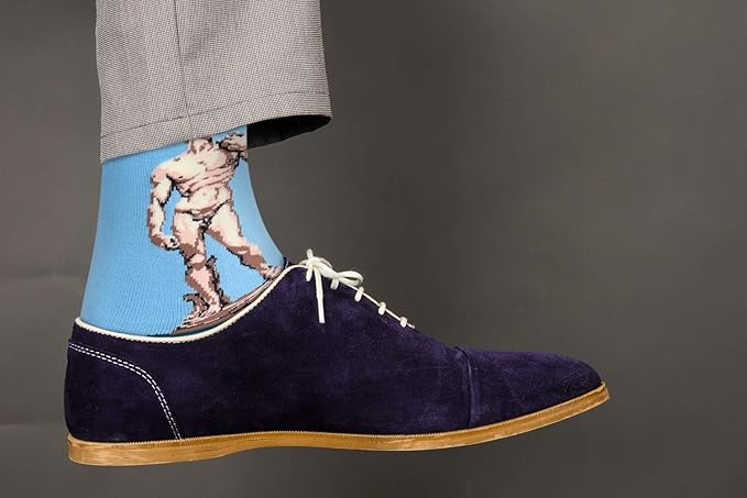 Real Sic Fun Socks for Men and Women - Cozy Cotton Dress Socks with Colorful Designs - Cool, Casual, Wacky Patterned