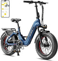 Heybike Ranger Foldable Electric Bike for Adults, 1200W/1800W Peak Motor, 28/32MPH E Bike, 55/90 Miles Range, 20"x4.0" Fat Tire Ebike with Removable Battery, Hydraulic Brakes for Snow, Beach,Commuting