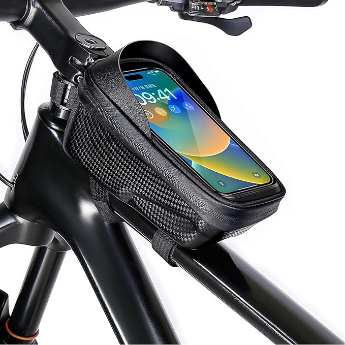 Bike Bag,LLTTLTMM,Bike Bags For Bicycles,Bicycle Bag Waterproof,Bike Pouch,bike accessories for adult bikes for Phones Under 7",bike frame bag，Bike Accessories，Bike Phone Holder