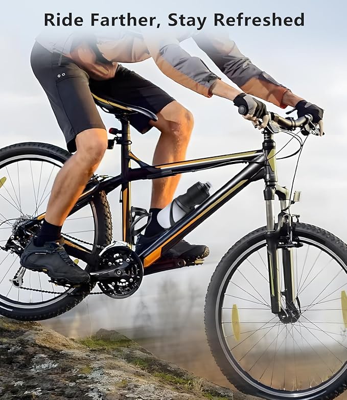 Bike Water Bottle Holder - 1.3 Oz Ultralight & Sturdy Bike Cup Holder, Bicycle Drink Cage, Cycling Bike Water Bottle Cage with Screw Tool, for 2.75-3.94" Bottles Bike Accessories