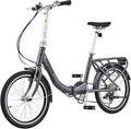 VIRIBUS Folding Bike, 20 inch Lightweight Foldable Bike for Adults 7 Speed with Aluminum Frame, Basket & Rear Rack, Step Through Collapsible Bike for Women Men Seniors City Commuter
