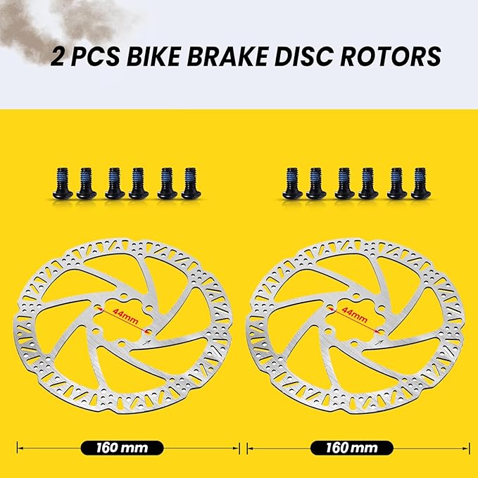 Zoom Hydraulic Disc Brake Calipers: HB-100 MTB Bike Disc Brakes Front & Rear Caliper Set for Mountain, Road Bicycle and E-Bike