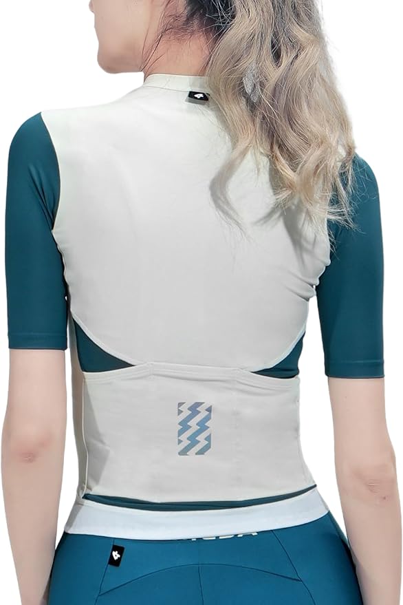 LAMEDA Cycling Jersey Women, Breathable Bike Shirts for Women Biking Tops with Pockets, Bicycle Clothing for Road Riding