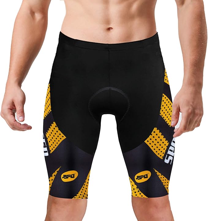 sponeed Men's Cycling Padded Shorts Men Bike Short Pants Cycle Spandex Tights Biking Wear