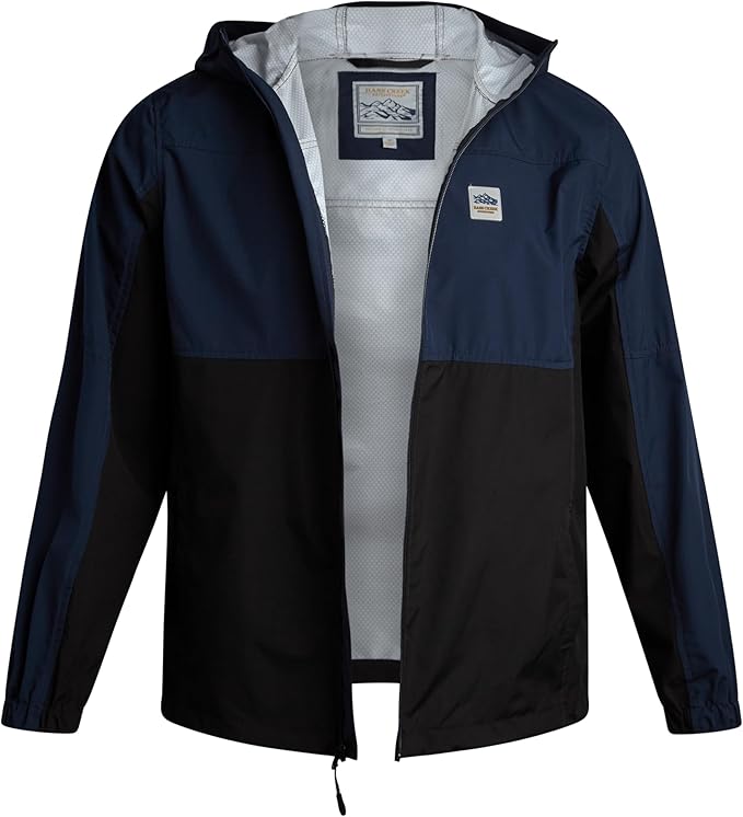 Bass Creek Outfitters Mens Windbreaker - Lightweight Mens Rain Jacket for Running Cycling Hiking with Hood