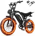 V100/V200 1500W Peak Electric Bike for Adults, 28MPH 48V13&20.8 Ah Removable Battery, 16/20"x4.0" Fat Tire, 7-Speed E-Bike with Dual Suspension – Commuter Ebike for Men & Women