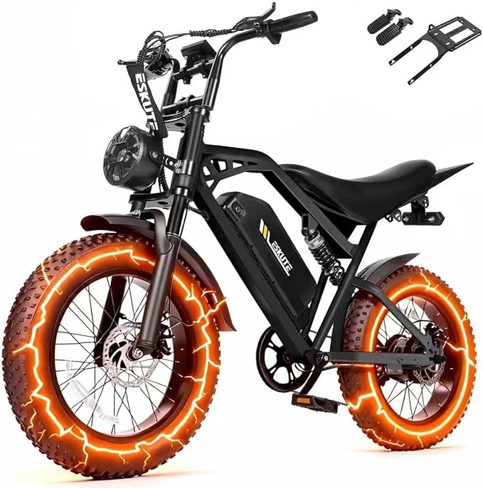 V100/V200 1500W Peak Electric Bike for Adults, 28MPH 48V13&20.8 Ah Removable Battery, 16/20"x4.0" Fat Tire, 7-Speed E-Bike with Dual Suspension – Commuter Ebike for Men & Women
