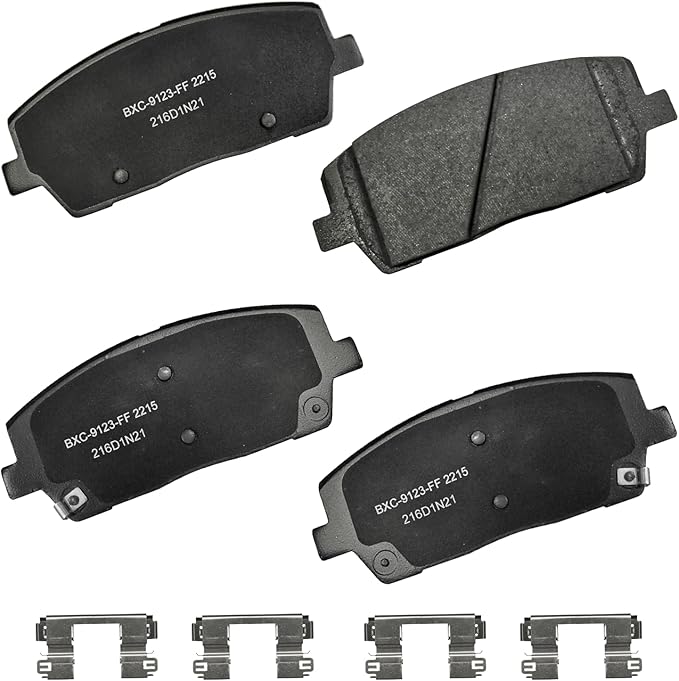 Bendix Premium SBC2215 Ceramic Front Brake Pads for Hyundai Palisade 2024-2020, Kia Telluride 2023-2020