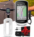 Garmin Edge Explore 2 (Power Mount) Bicycle Computer - Touchscreen & Easy to Use Cycling GPS, Maps & Traffic - Gift Box with PlayBetter Silicone Case (White), Tempered Screens, Adapter, & Case
