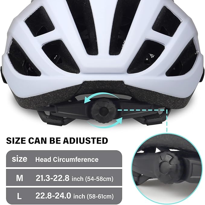Bike Helmet for Adults Women Men Youth Kids, Lightweight Mountain Road Bicycle Cycling Helmets with Adjustable Dial & Removable Visor