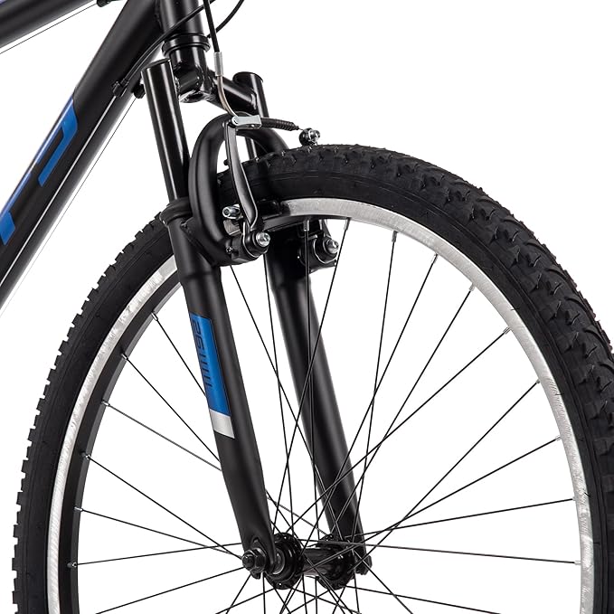 Huffy Stone Mountain Bike for Men and Women, 20”/24”/26”, 6-Speed (20”) or 21-Speed, Front or Dual Suspension (Varies), Multiple Colors, Adjustable Saddle, Shimano Equipped, All-Terrain Tires