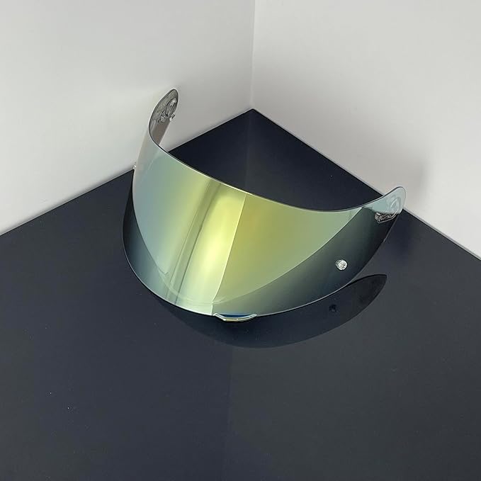 Helmet Visor Replacement,Motorcycle Helmet Face Shield for ILM 902,902L,902BT (Revo Clear Gold-Day&Night Use)