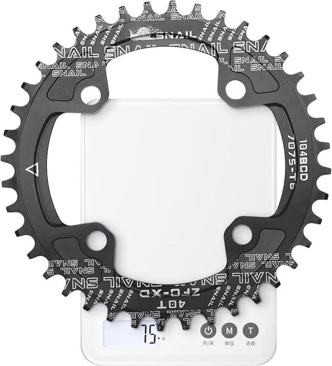 CYSKY 104 BCD Chainring 30T to 52T Narrow Wide Chainring with Sprocket Bolts for 1x Set-up Road Bike Mountain Bike BMX MTB Gravel Ebike