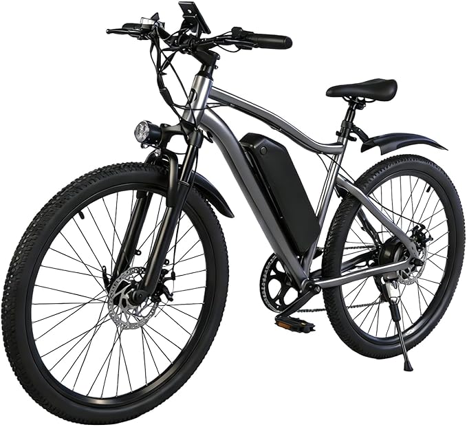 Electric Bike for Adults, Peak 750W Brushless Motor, Top Speed 25 mph, Range 35-40 Miles, 26-inch Mountain E-Bikes, Unisex Commuter Suitable Cit/Mountain/Road Use，7 Speed/UL Certified ebikes