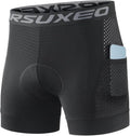 ARSUXEO Cycling Underwear Men With Pockets 4D Padded Bike Shorts Bicycle Biking Cycling Shorts