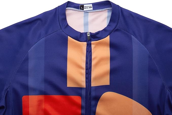 Men's Cycling Jersey Set Road Bike Shorts Sleeves Jersey Zipper Pokcet Bib Shorts with 20D Gel Pad Biking Clothing Sets