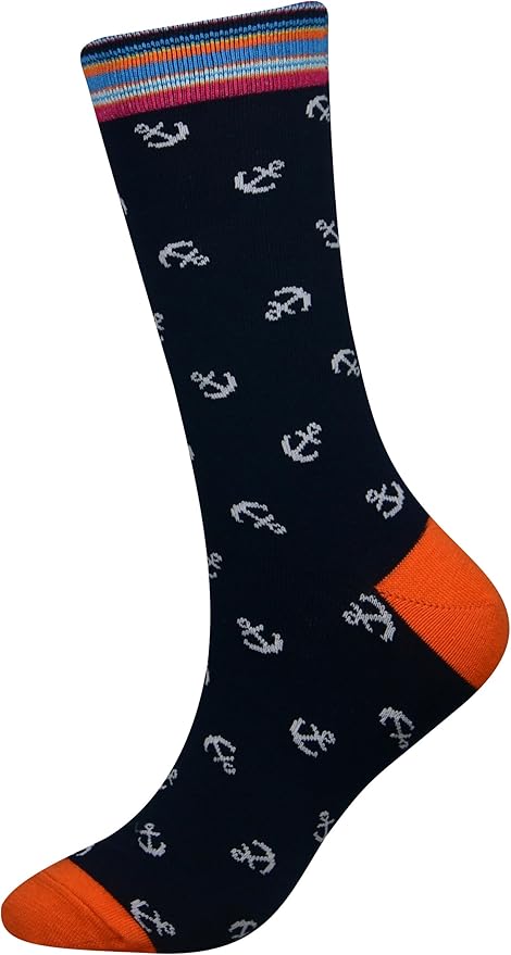 Cansok Men's 2/4 Packs Fun Crazy Novelty Dress Crew Socks