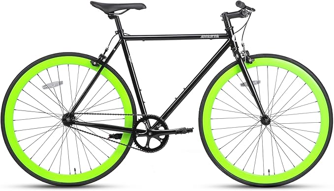 AVASTA Single-Speed Fixed Gear Urban Commuter Fixie Bike Flip Flop Hub Bicycle, Multiple Colors