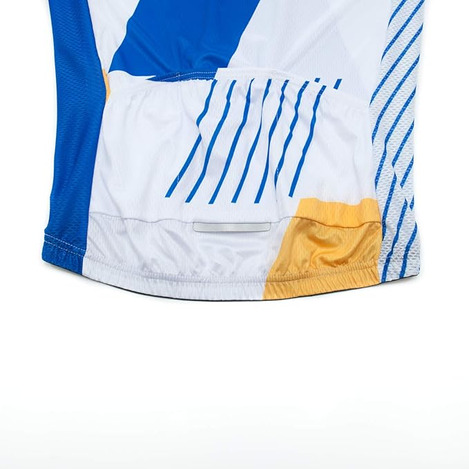 Cycling Jersey Men USA Summer Bike Short Sleeve 3-Pockets Breathable Quick-Dry Shirt S-3XL