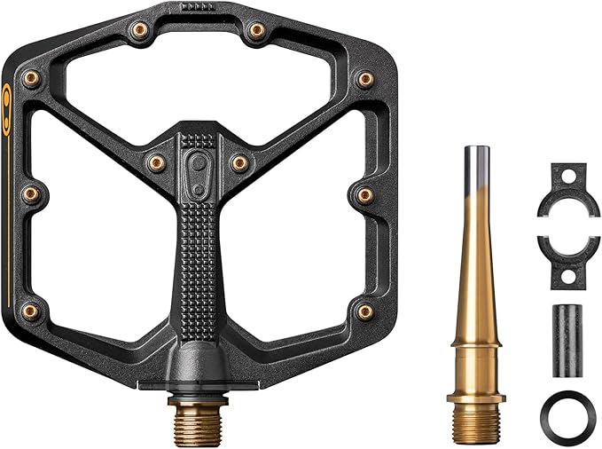 Crankbrothers Stamp Flat MTB Pedals - Size-Specific, Lightweight, Versatile, Durable Bike Pedals