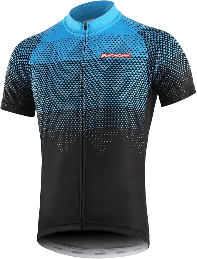 BERGRISAR Men's Cycling Jerseys Short Sleeves Bike Shirt