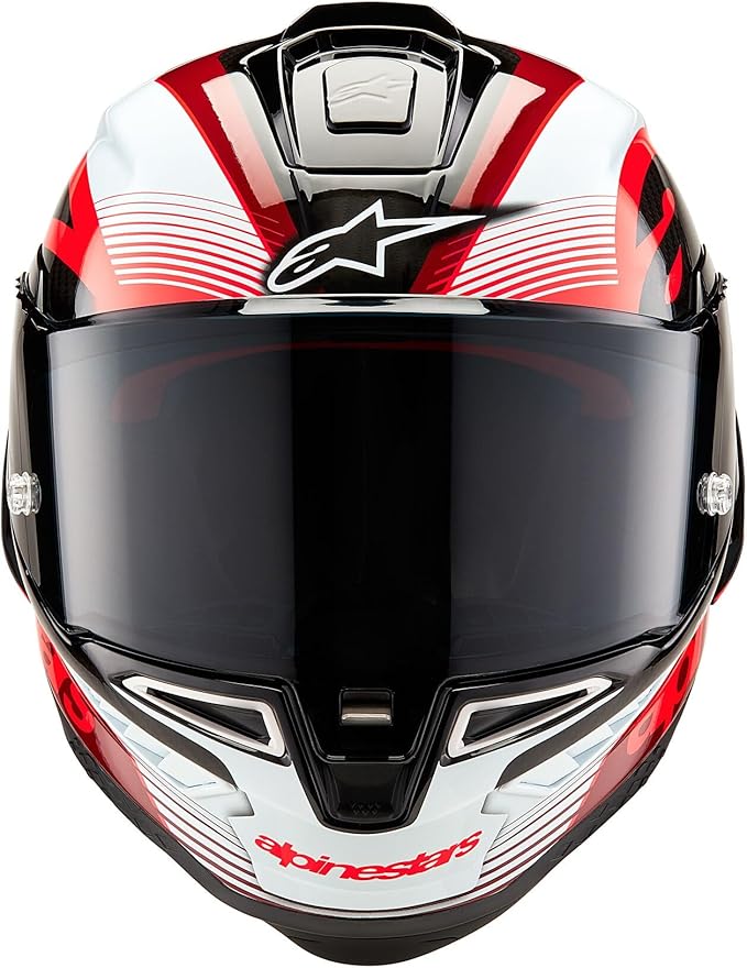 Alpinestars Supertech R10 Team Helmet, Carbon Fiber, Aerodynamic Full-Face Design, Ventilation & Safety, DOT & ECE Certified for Street & Track Riders