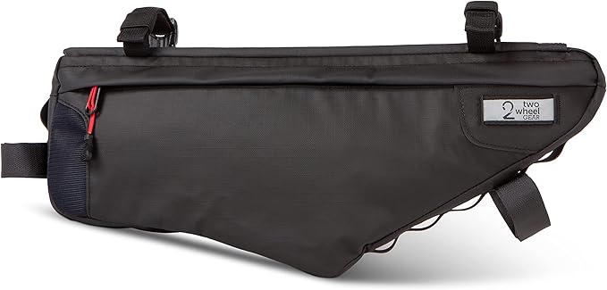 Two Wheel Gear - Mamquam Bicycle Frame Bag - Water Resistant, Adjustable - Designed for Commuting and Touring
