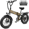Jasion X Hunter/PRO Electric Bike for Adults,1800W/1400W Peak 20''Fat Tire Foldable Ebike,Folding E Bike Up to 80/70 Miles Range,720/624WH Removable Battery,30 MPH E Bike,Certified by UL2849