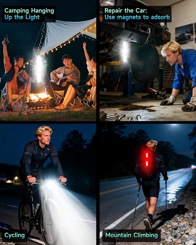 2026 Upgrade 10000 Lumen Bike Light,Super Bright LED Headlight,10+Modes,8000 mAh in/Out Put Rechargeable Bicycle Light,Runtime 72+hr, Aluminum Bracket,Waterproof Bike Headlight for Cycling,Mountain