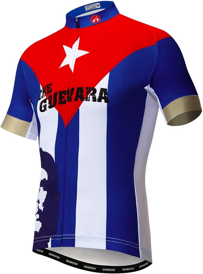 Men's Cycling Jerseys Tops Biking Shirts Short Sleeve Full Zipper Bike Clothing