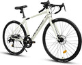 700C Lightweight Aluminum Road Bike, 16-Speed Racing Bicycle with Disc Brakes, Hybrid Commuter Bike for Men and Women, Perfect for City Roads and Outdoor Cycling