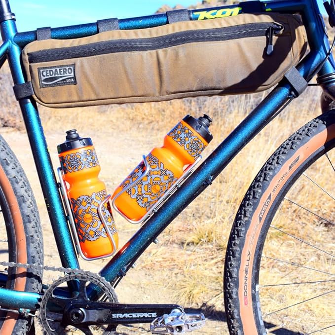 Widefoot StoutCage - Stainless Steel Water Bottle Cage for Bicycles - Made in The USA (Stainless)