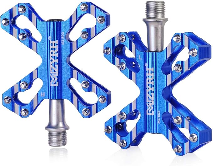 ThinkTop 3 Bearing Ultralight MTB BMX Road Mountain Bike Pedals Platform Flat Aluminum Sealed Ever Lubricate Bearing Axle 9/16 Inch
