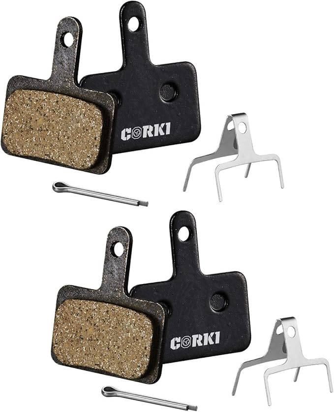 2 Pairs Brake Pads for TRP Tektro Shimano Deore Br-M575 M525 M515 T615 T675 M505 M495 M486 M485 M475 M465 M447 M446 M445 M416 M415 M395 M375 M315 M355 C601 C501(Resin,Semi-Metallic,Sintered Metal)